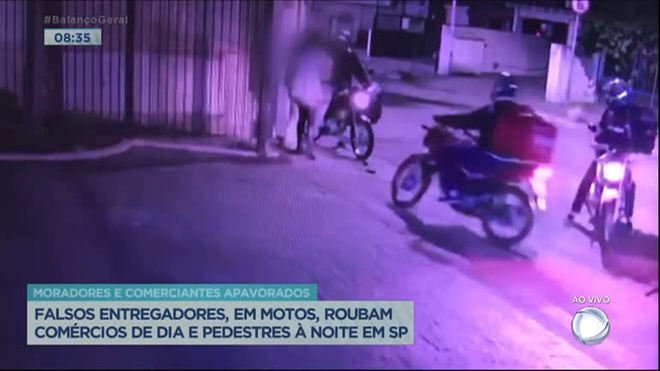 Falsos entregadores roubam comércios e pedestres na zona sul de SP